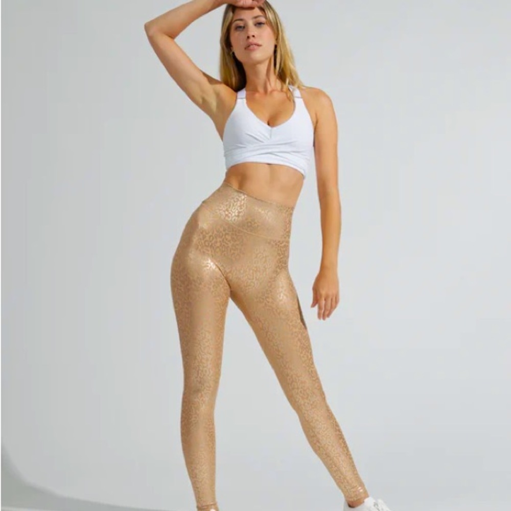 Buffbunny Rebel Legging- Gold Leopard 🐆 NWT